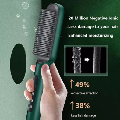 2 in 1 Hair Straightener Brush Curling Comb Unique Gadgets