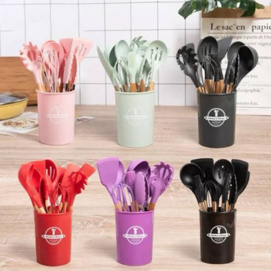 12 PCS Silicone Utensils Set