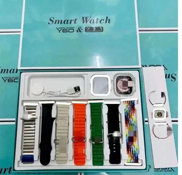 Y60 7+1 smartwatch - 7 strap smart watch