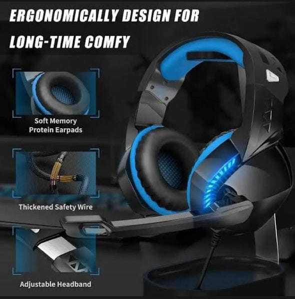 Gaming Headset for PS4 PS5 Xbox One over