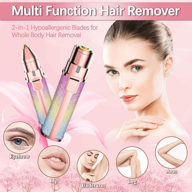 2 in 1  Electric Eyebrow Trimmer