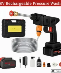 Pressure Washer Rechargeable 48V - Car Washer Pump - Pressure Washer Gun - Car Washer Gun - 30 Bar Portable Car Washer Gun High Pressure - Car Wash Spray Gun - Solar Panel Cleaner - Electric Pressure Pump Power Washer for Car,Fence,Wall,Floor Cleaning